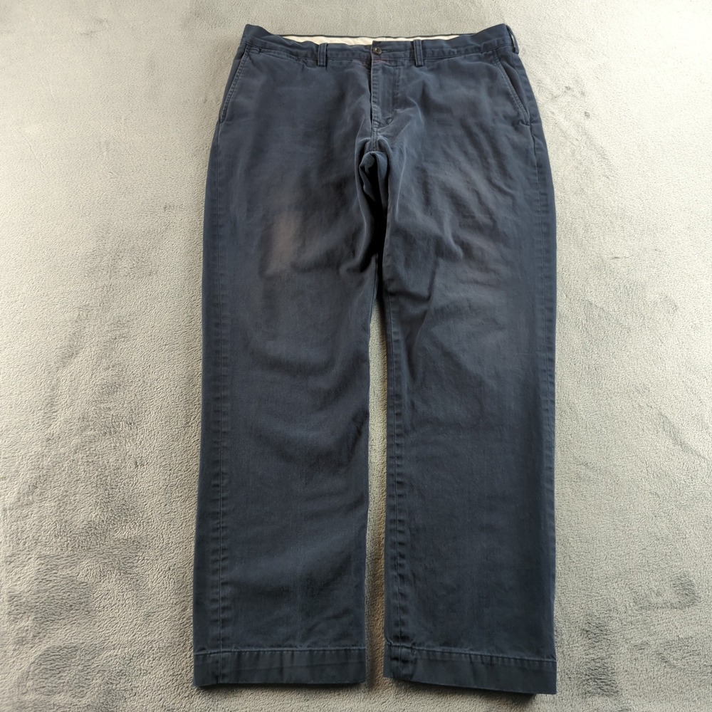Polo Ralph‎ Lauren Classic Fit Chinos Mens 38x30* Blue Faded Distressed Khakis